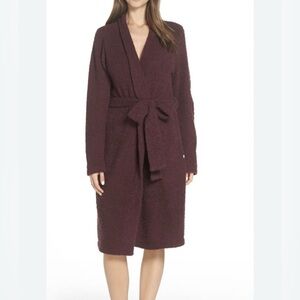 NWT Monrow Fuzzy Soft Women's Cozy Brown cocoa Robe